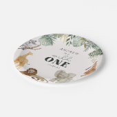 ワイルドワンサファリ紙プレート ペーパープレート (アングル)