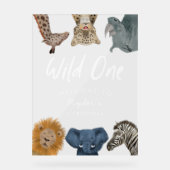 ワイルドワンサファリ誕生日へようこそ アクリルサイン (正面)