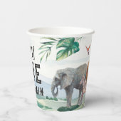 ワイルドワンサファリ誕生日紙カップ 紙コップ (裏面)