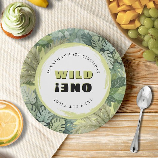 ワイルドワンサファリ誕生日 ペーパープレート