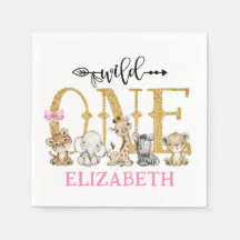 ワイルドワンサファリ金ゴールドグリッターファースト誕生日