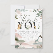 ワイルドワンサファリ1日パーティー サンキューカード (正面)