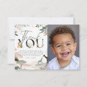 ワイルドワンサファリ1日パーティー サンキューカード (正面)