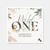 ワイルドワンサファリ1日パーティー スタンダードカクテルナプキン (正面)