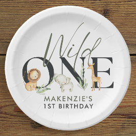 ワイルドワンサファリ1日パーティー ペーパープレート
