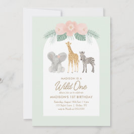 ワイルドワンサファリ1日パーティー 招待状