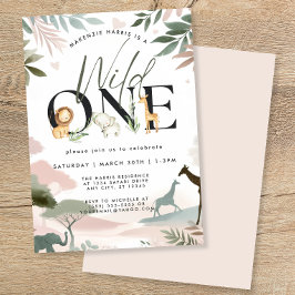 ワイルドワンサファリ1日パーティー 招待状