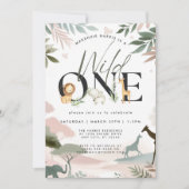 ワイルドワンサファリ1日パーティー 招待状 (正面)