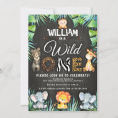 ワイルドワンサファリ1日パーティー 招待状 (正面)