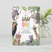 ワイルドワンサファリ1歳の誕生日 招待状 (スタンド正面)