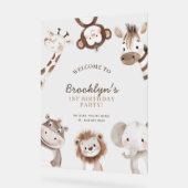 ワイルドワンサファリ1stバースデーウェルカムアクリルサイン アクリルサイン (傾斜)