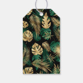 ワイルドワンサファリ1stバースデーグリーン金ゴールドブラック ギフトタグ (裏面)