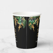 ワイルドワンサファリ1stバースデーグリーン金ゴールドブラック 紙コップ (右)