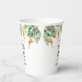 ワイルドワンサファリ1stバースデーグリーン金ゴールドホワイト 紙コップ (右)