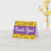 ワイルドワンサファリ1st誕生日パーティーキッズ カード (黄色い花)