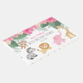 ワイルドワンサファリ/ガールジャングルBABYシャワーへようこそ ゲストブック (コーナー)