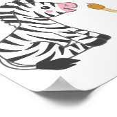 ワイルドワンサファリ/ガールジャングルBABYシャワーへようこそ ポスター (角)