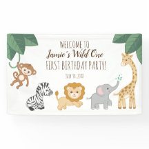 ワイルドワンサファリ/ジャングルテーマウェルカムサイン