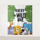 ワイルドワンサファリ ファーストバースデーパーティー タペストリー (正面)