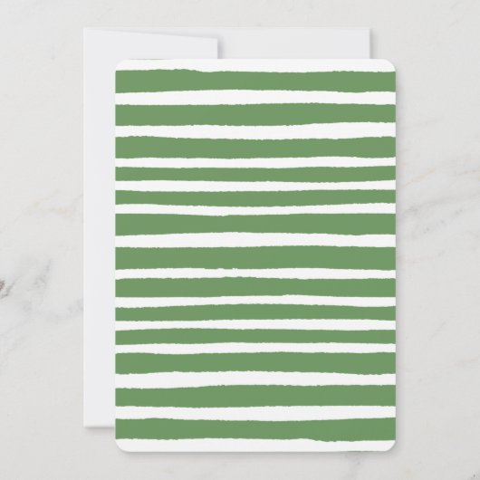 ワイルドワンサファリ |動物の水彩赤ちゃんシャワー 招待状 (裏面)