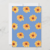 ワイルドワンサンフラワー – バースデーパーティーの招待 招待状 (裏面)