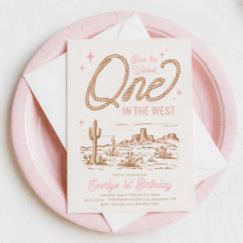 ワイルドワンザウェスト誕生日招待状 招待状