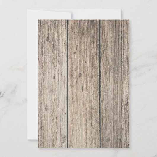 ワイルドワンシカ〔雄ジカの〕枝角&フェザーズボホ1歳の誕生日 招待状 (裏面)