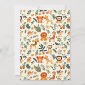 ワイルドワンジャングルアドベンチャー1st誕生日 招待状 (裏面)