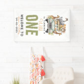 ワイルドワンジャングルアドベンチャー1st誕生日 横断幕 (インサイチュ)