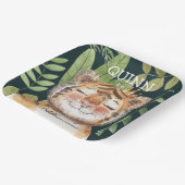 ワイルドワンジャングルアニマルズサファリ1日 ペーパープレート (傾斜あり)