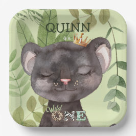 ワイルドワンジャングルアニマルズサファリ1日 ペーパープレート