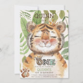 ワイルドワンジャングルアニマルズサファリ1日 招待状 (正面)