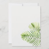 ワイルドワンジャングルウォーターカラーヒョウ獅子 招待状 (裏面)