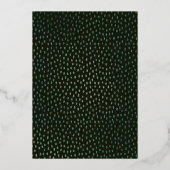 ワイルドワンジャングルサファリお洒落ーキャンプ誕生日 箔招待状 (裏面)