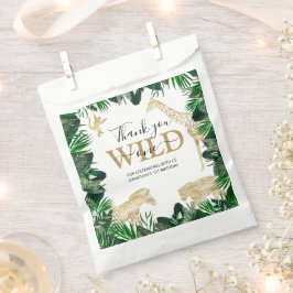 ワイルドワンジャングルサファリをテーマにした誕生日パーティー フェイバーバッグ