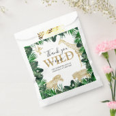 ワイルドワンジャングルサファリをテーマにした誕生日パーティー フェイバーバッグ (封をした状態)