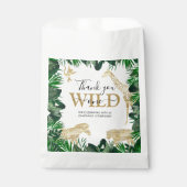 ワイルドワンジャングルサファリをテーマにした誕生日パーティー フェイバーバッグ (正面)