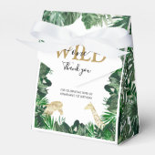 ワイルドワンジャングルサファリをテーマにした誕生日パーティー フェイバーボックス (正面サイド)