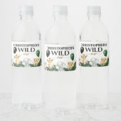 ワイルドワンジャングルサファリをテーマにした誕生日パーティー ペットボトルラベル (ボトル)