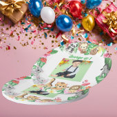 ワイルドワンジャングルサファリをテーマにした誕生日パーティー ペーパープレート