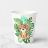 ワイルドワンジャングルサファリをテーマにした誕生日パーティー 紙コップ (裏面)