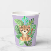 ワイルドワンジャングルサファリをテーマにした誕生日パーティー 紙コップ (裏面)