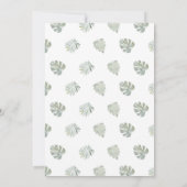 ワイルドワンジャングルサファリアニマルズ誕生日 招待状 (裏面)