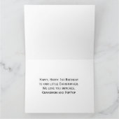 ワイルドワンジャングルサファリアニマルズ1st第1誕生日 カード (内部)