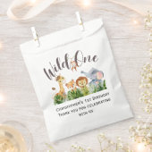 ワイルドワンジャングルサファリアニマルズ1st第1誕生日 フェイバーバッグ (クリップ留めされた状態)