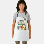 ワイルドワンジャングルサファリアニマルツインズファースト誕生日 エプロン (インサイチュ)