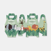 ワイルドワンジャングルサファリアニマルファースト誕生日 フェイバーボックス (折り畳みなし)