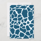 ワイルドワンジャングルサファリアニマルボーイズファースト誕生日 招待状 (裏面)