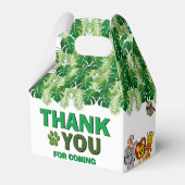 ワイルドワンジャングルサファリアニマル誕生日ありがとう フェイバーボックス (裏面サイド)