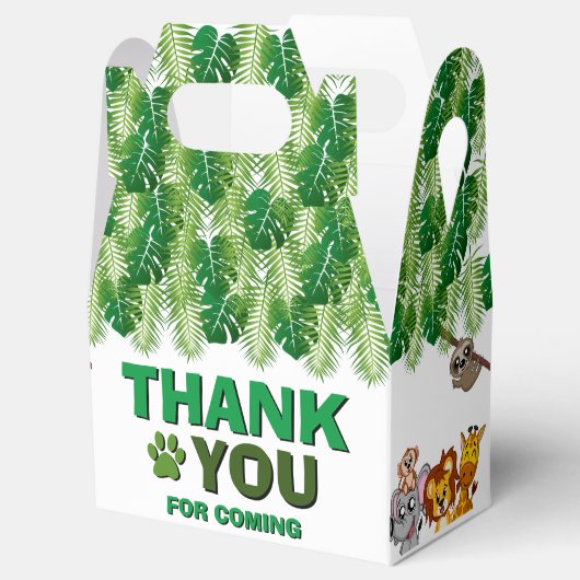 ワイルドワンジャングルサファリアニマル誕生日ありがとう フェイバーボックス (オープン)